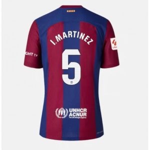 Barcelona Fotballdrakt Dame Inigo Martinez #5 Hjemmetrøye 2023-24 Kortermet