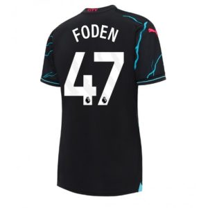 Manchester City Fotballdrakt Dame Phil Foden #47 Tredje Trøye 2023-24 Kortermet