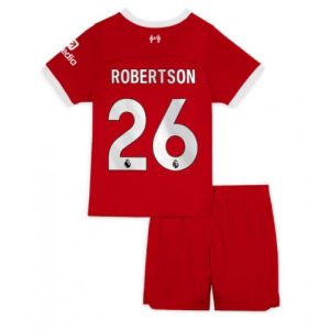 Liverpool Fotballdrakt Barn Andrew Robertson #26 Hjemmedrakt 2023-24 Kortermet (+ Korte bukser)