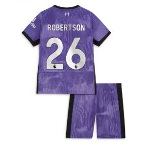 Liverpool Fotballdrakt Barn Andrew Robertson #26 Tredjedrakt 2023-24 Kortermet (+ Korte bukser)