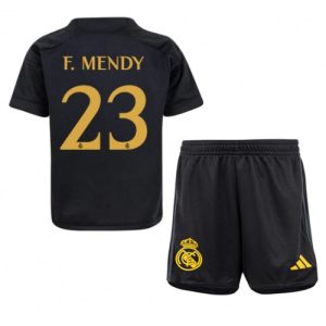 Real Madrid Fotballdrakt Ferland Mendy #23 Tredjedrakt Barn 2023-24 Kortermet (+ Korte bukser)