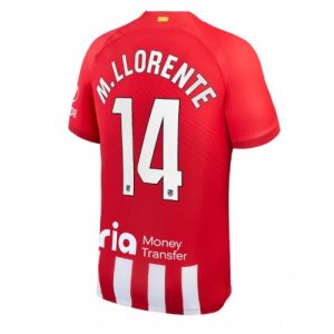 Atletico Madrid Fotballdrakt Herre Marcos Llorente #14 Hjemmedrakt 2023-24 Kortermet