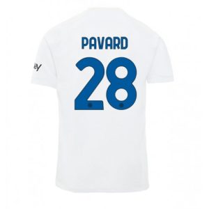 Inter Milan Fotballdrakt Herre Benjamin Pavard #28 Bortedrakt 2023-24 Kortermet