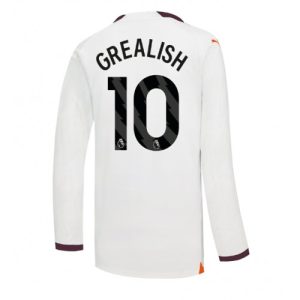 Manchester City Fotballdrakt Herre Jack Grealish #10 Bortedrakt 2023-24 Langermet