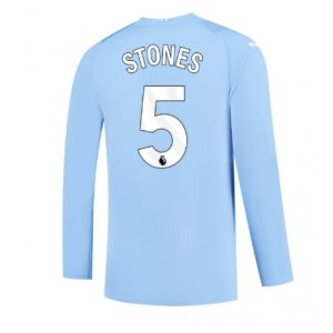 Manchester City Fotballdrakt Herre John Stones #5 Hjemmedrakt 2023-24 Langermet