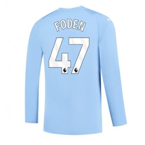 Manchester City Fotballdrakt Herre Phil Foden #47 Hjemmedrakt 2023-24 Langermet