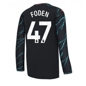 Manchester City Fotballdrakt Herre Phil Foden #47 Tredjedrakt 2023-24 Langermet