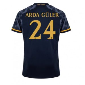 Real Madrid Fotballdrakt Herre Arda Guler #24 Bortedrakt 2023-24 Kortermet