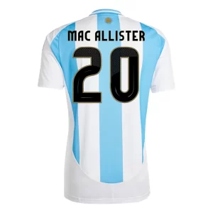 Billige Fotballdrakter Copa América 2024 Argentina Hjemmedrakt Mac Allister 20