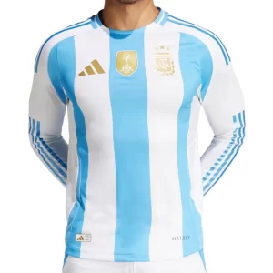 Copa América 2024 Argentina Hjemmedrakt L/S Fotballdrakter eget design