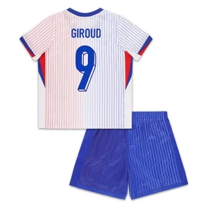 Fotballdrakter Frankrike Barn Bortedraktsett Euro 2024 med trykk Giroud 9