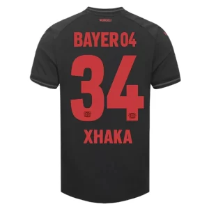 Bayer 04 Leverkusen drakt Herre Hjemmedrakt 2023-2024 Kortermet Xhaka 34