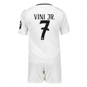 Billige Fotballdrakter sett Barn Real Madrid Fotballdrakt Hjemmedrakt 2024-25 Vinicius Junior 7