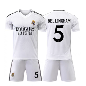 Billige Fotballdrakter sett Herre Real Madrid Hjemmedrakt 2024-25 Jude Bellingham 5