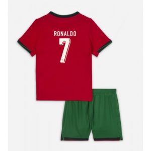 Kjøpe Fotballdrakter Barn Portugal Hjemmedrakt Autentisk EM 2024 Cristiano Ronaldo 7