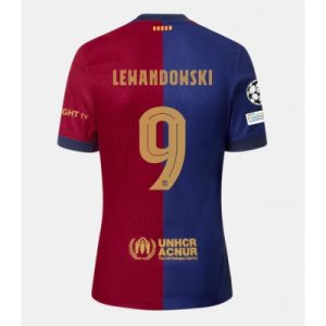 Barcelona Fotballdrakt Herre Hjemmedrakt 2024-25 Robert Lewandowski 9