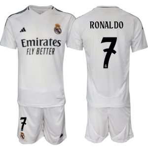 Billige Fotballdrakter Real Madrid Hjemmedrakt 2024-2025 Cristiano Ronaldo 7