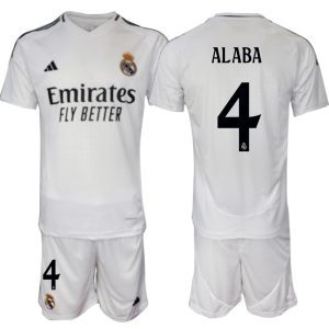 Billige Fotballdrakter Real Madrid Hjemmedrakt 2024-2025 David Alaba 4