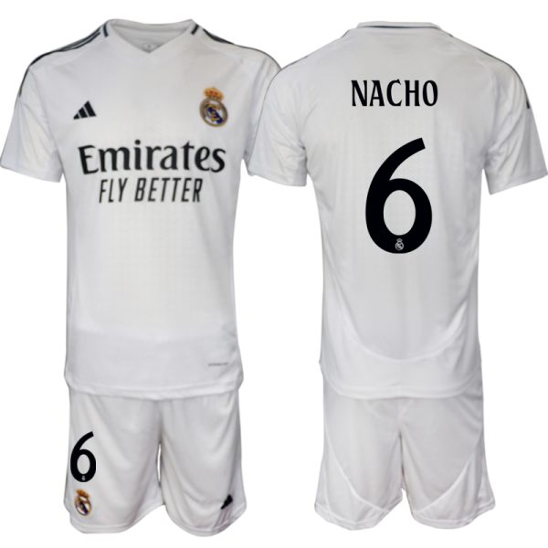 Billige Fotballdrakter Real Madrid Hjemmedrakt 2024-2025 NACHO 6