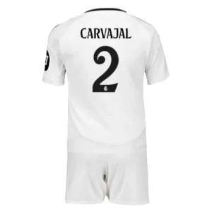 Billige Fotballdrakter Barn Real Madrid Hjemmedrakt 2024-25 hvit Daniel Carvajal 2