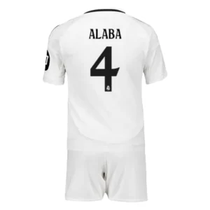 Billige Fotballdrakter Barn Real Madrid Hjemmedrakt 2024-25 hvit David Alaba 4