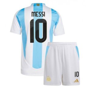 Fotballdrakt Baby Argentina Hjemmedrakt Copa América 2024 Lionel Messi 10