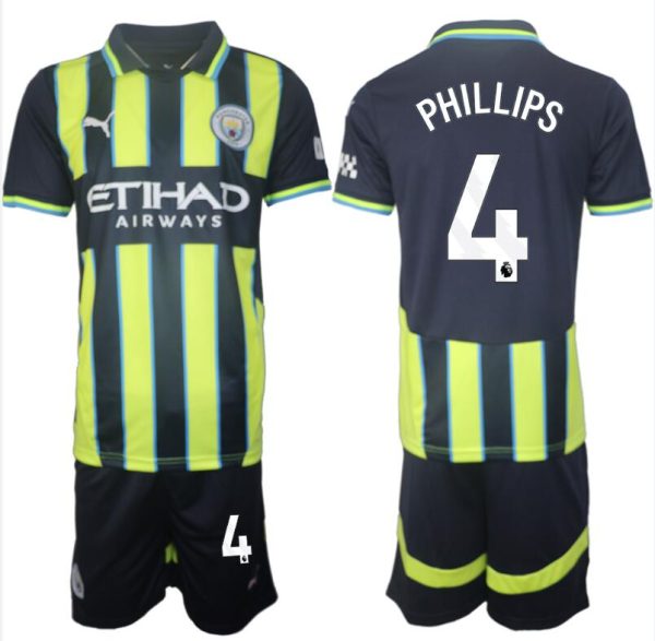 Hvor Kjøpe Fotballdrakter Manchester City Bortedraktsett 2024-2025 Kalvin Phillips 4