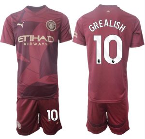 Manchester City Tredjedraktsett 2024-25 Fotballdrakter med trykk Jack Grealish 10