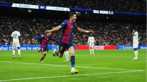 Real Madrid vs. Barcelona score: Robert Lewandowski dominerer El Clasico mens Lamine Yamal skriver historie