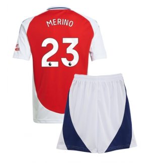 Fotballdrakt Baby Arsenal Hjemmedrakt 2024-2025 med trykk Mikel Merino 23