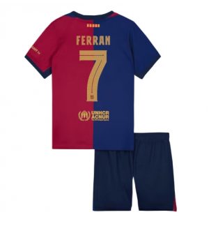 Fotballdrakt Barn FC Barcelona Hjemmedrakt 2024-25 Ferran Torres 7