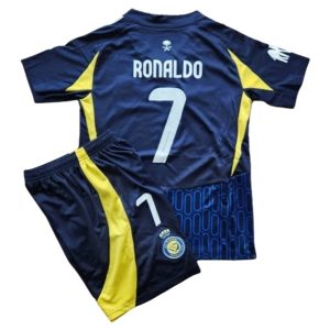 Kjøp Al Nassr FC Barn Bortedrakt 2024-25 blå Fotballdrakter Cristiano Ronaldo 7