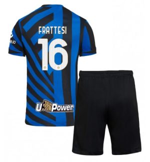 Billige Fotballdrakter Barn Inter Milan Hjemmedraktsett 2024-25 Davide Frattesi 16