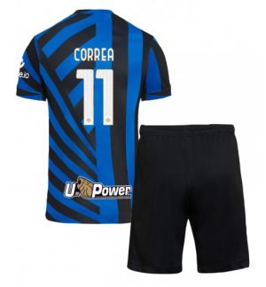 Billige Fotballdrakter Barn Inter Milan Hjemmedraktsett 2024-25 Joaquin Correa 11