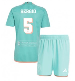 Inter Miami CF Tredjedrakt 2024-2025 grønn fotballdrakt barn Sergio Busquets 5