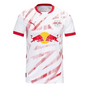 RB Leipzig Hjemmedrakt 2024-25 hvit Kortermet fotballdrakt med eget navn